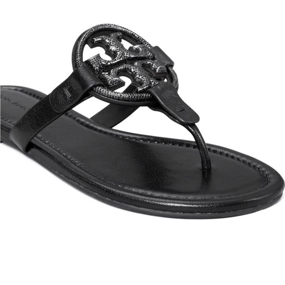 New Tory Burch Miller Pave Leather Sandal - Picture 13 of 13